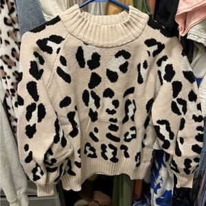 Leopard print Pink Lily sweater